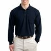 Long Sleeve Silk Touch Polo With Pocket -Jiffyshirts Store ccfe31c347869d