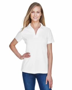 CrownLux Performance™ Ladies' Plaited Polo -Jiffyshirts Store cd26c3e7b7a6bb