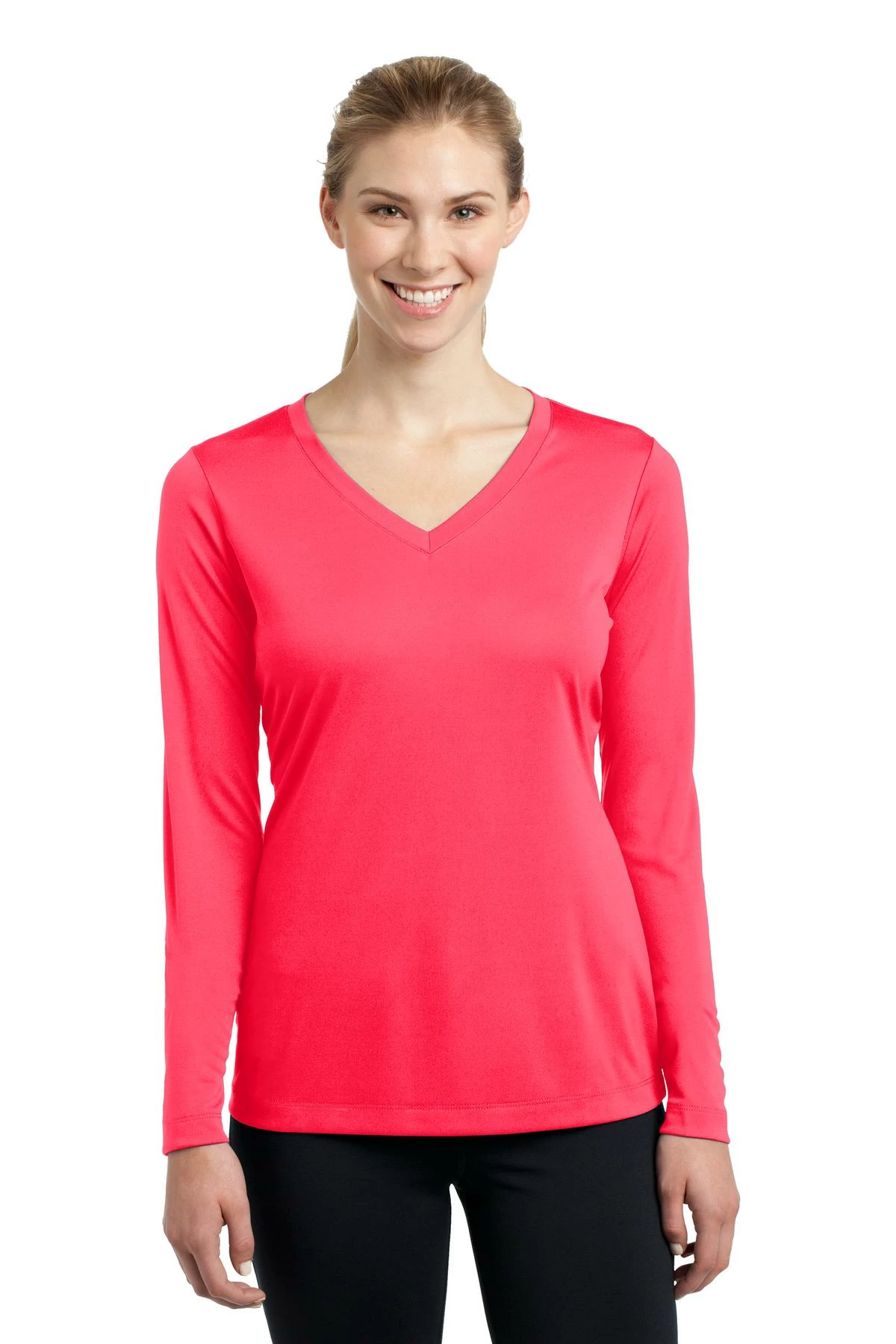 Ladies Long Sleeve PosiCharge Competitor V-Neck Tee 12 Ladies Long Sleeve PosiCharge Competitor V-Neck Tee - Image 10