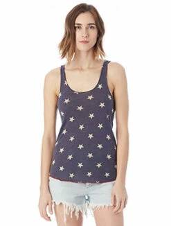 Ladies' Meegs Printed Racerback Eco-Jersey™ Tank