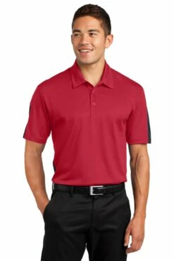 Men's PosiCharge Active Textured Colorblock Polo -Jiffyshirts Store d090e0ec40a2cf