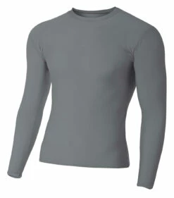 Adult Polyester Spandex Long Sleeve Compression T-Shirt -Jiffyshirts Store d174177a7a137d