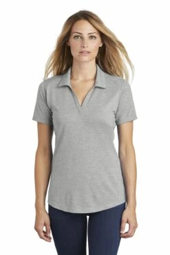 Ladies PosiCharge Tri-Blend Wicking Polo -Jiffyshirts Store d1be3b2ec74915