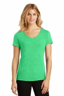 District Ladies' Perfect Tri V-Neck Tee -Jiffyshirts Store d1f89b174ed365