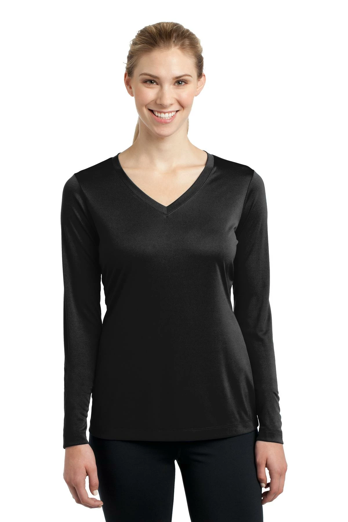 Ladies Long Sleeve PosiCharge Competitor V-Neck Tee 10 Ladies Long Sleeve PosiCharge Competitor V-Neck Tee - Image 8