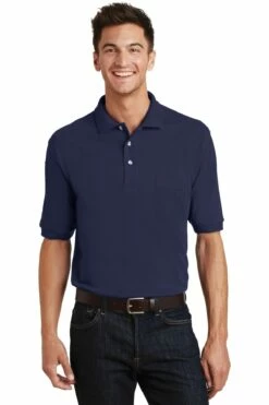 Heavyweight Cotton Pique Polo With Pocket -Jiffyshirts Store d3d835e12e2125