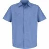Industrial Stripe Short Sleeve Work Shirt -Jiffyshirts Store d463a5c61948f3