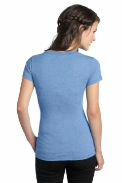 District Ladies' Junior Tri-Blend V-Neck Tee -Jiffyshirts Store d63a43e4c4906b