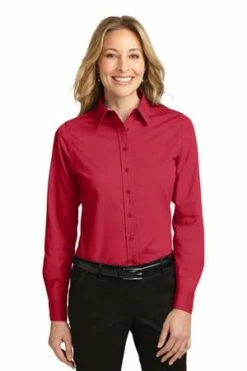 Ladies Long Sleeve Easy Care Shirt -Jiffyshirts Store d63b901a8b2417