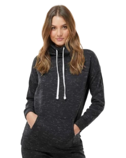 Ladies' Melange Fleece Cowl Neck Sweatshirt 12 Ladies' Melange Fleece Cowl Neck Sweatshirt -Jiffyshirts Store d664ab6aecf1a2