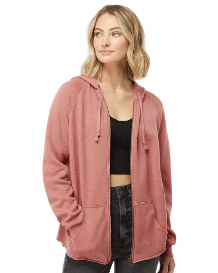 Women's California Wave Wash Full-Zip Hooded Sweatshirt 3 Women's California Wave Wash Full-Zip Hooded Sweatshirt