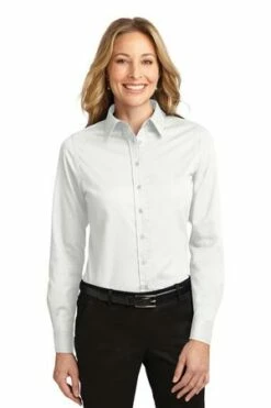 Ladies Long Sleeve Easy Care Shirt -Jiffyshirts Store d7031e029af767