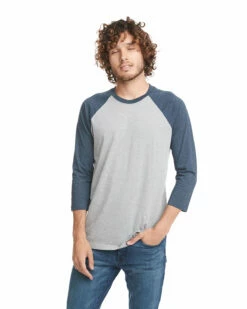 Next Level Unisex CVC 3/4 Sleeve Raglan Baseball T-Shirt -Jiffyshirts Store d72d32dd2e7d23