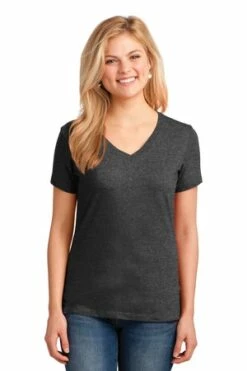 Ladies Core Cotton V-Neck Tee -Jiffyshirts Store d7e9325a0803a6