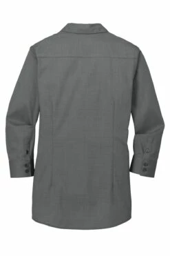 Ladies 3/4-Sleeve Nailhead Non-Iron Shirt -Jiffyshirts Store d817b89bb153a0