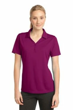 Ladies PosiCharge Micro-Mesh Polo -Jiffyshirts Store d9cb7f58d4df8d