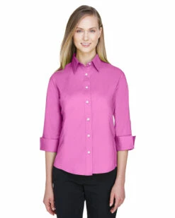 Ladies' Perfect Fit™ 3/4-Sleeve Stretch Poplin Blouse 17 Ladies' Perfect Fit™ 3/4-Sleeve Stretch Poplin Blouse -Jiffyshirts Store db4fed36e5a7d9