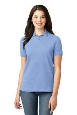 Ladies Heavyweight Cotton Pique Polo -Jiffyshirts Store db5f8214a14c6f