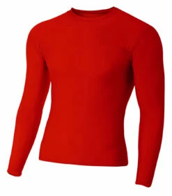 Adult Polyester Spandex Long Sleeve Compression T-Shirt -Jiffyshirts Store dc453a58f01f7a