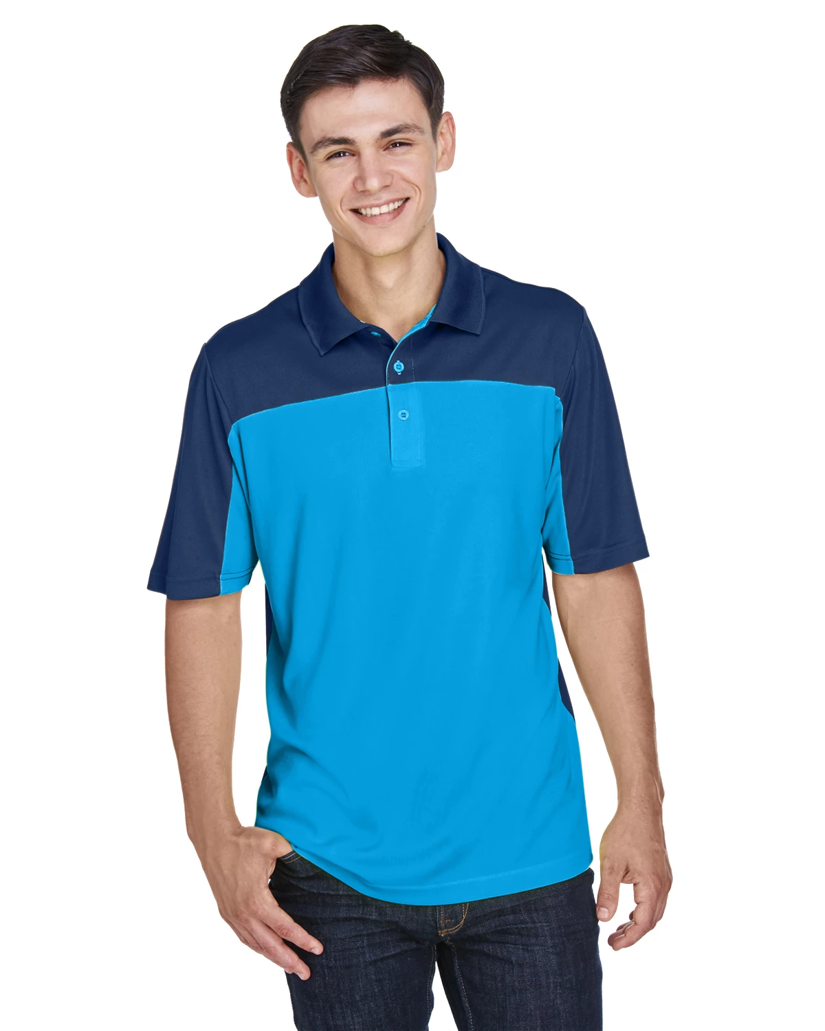 Men's Balance Colorblock Performance Piqué Polo 11 Men's Balance Colorblock Performance Piqué Polo - Image 9