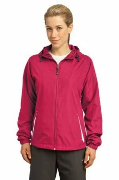 Ladies Colorblock Hooded Raglan Jacket -Jiffyshirts Store dcf1b6d4eb1e5c