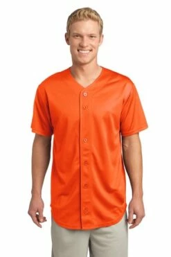 Unisex PosiCharge Tough Mesh Full-Button Jersey 24 Unisex PosiCharge Tough Mesh Full-Button Jersey -Jiffyshirts Store ddd7fb99ec7eae