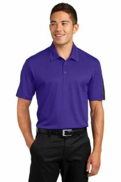 Men's PosiCharge Active Textured Colorblock Polo -Jiffyshirts Store dee12859eb22c8