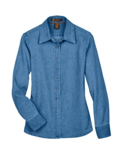 Ladies' 6.5 Oz. Long-Sleeve Denim Shirt 14 Ladies' 6.5 Oz. Long-Sleeve Denim Shirt -Jiffyshirts Store e0cd85ac0501c1