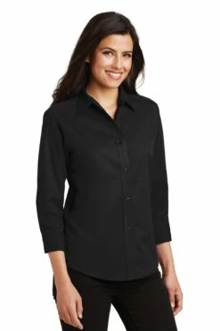 Ladies 3/4-Sleeve Easy Care Shirt -Jiffyshirts Store e0d780f6c17844