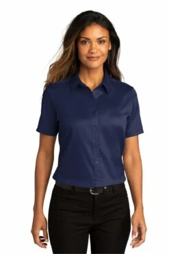 Ladies Short Sleeve SuperPro React ™ Twill Shirt 39 Ladies Short Sleeve SuperPro React ™ Twill Shirt -Jiffyshirts Store e1a38d1e032d51