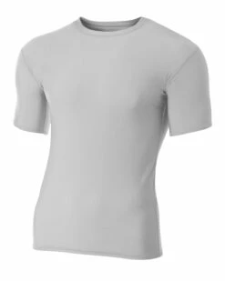 Adult Polyester Spandex Short Sleeve Compression T-Shirt -Jiffyshirts Store e1bce2401a9680