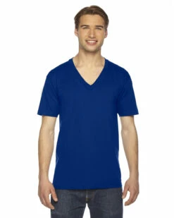 Unisex USA Made Fine Jersey Short-Sleeve V-Neck T-Shirt -Jiffyshirts Store e2decf792167e0