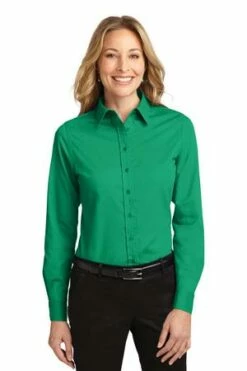 Ladies Long Sleeve Easy Care Shirt -Jiffyshirts Store e39ccbc8780fa2