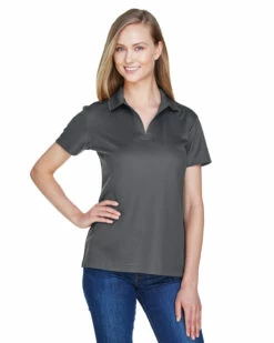 CrownLux Performance™ Ladies' Plaited Polo -Jiffyshirts Store e6964e8de39050