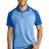 Men's PosiCharge RacerMesh Raglan Heather Block Polo 1 Men's PosiCharge RacerMesh Raglan Heather Block Polo -Jiffyshirts Store e76bf2104f844c