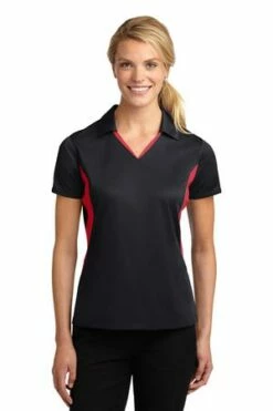Ladies Side Blocked Micropique Sport-Wick Polo