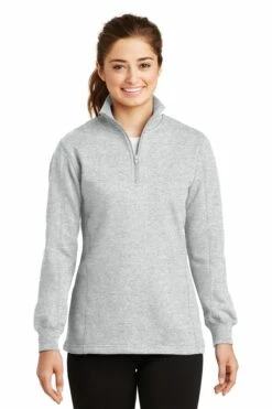Ladies 1/4-Zip Sweatshirt -Jiffyshirts Store e7b002545ef7b0