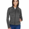 Ladies' Flux Mélange Bonded Fleece Jacket -Jiffyshirts Store e9240129287d8d