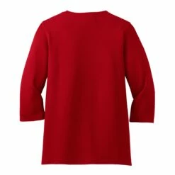 Port Authority Ladies Silk Touch Maternity 3/4-Sleeve V-Neck Shirt -Jiffyshirts Store e96c1ee70d885d