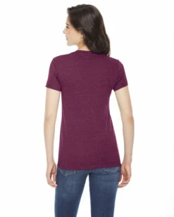 Ladies' Triblend Short-Sleeve Track T-Shirt -Jiffyshirts Store eab94b5a1ef246