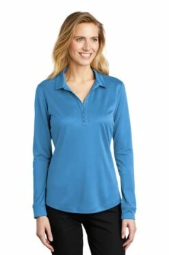 Ladies Silk Touch Performance Long Sleeve Polo 20 Ladies Silk Touch Performance Long Sleeve Polo -Jiffyshirts Store ebb7e99ae108f9