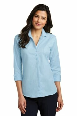 Ladies 3/4-Sleeve Micro Tattersall Easy Care Shirt 12 Ladies 3/4-Sleeve Micro Tattersall Easy Care Shirt -Jiffyshirts Store ebd970ac154cb0
