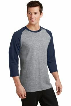 Unisex Core Blend 3/4-Sleeve Raglan Tee -Jiffyshirts Store ebe2db457560af
