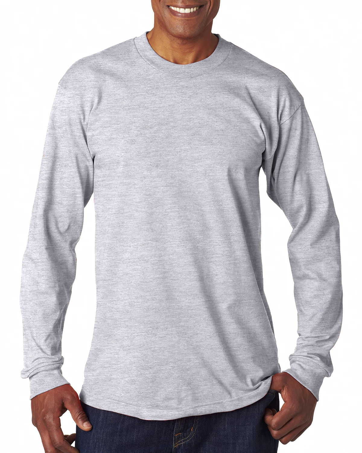 Adult Unisex 6.1 Oz., 100% Cotton Long Sleeve T-Shirt 7 Adult Unisex 6.1 Oz., 100% Cotton Long Sleeve T-Shirt - Image 5