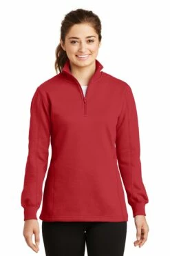 Ladies 1/4-Zip Sweatshirt -Jiffyshirts Store ec0bf096b701de