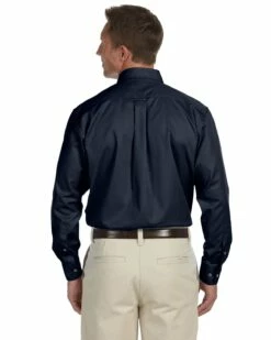 Men's Tall Easy Blend™ Long-Sleeve Twill Shirt With Stain-Release 12 Men's Tall Easy Blend™ Long-Sleeve Twill Shirt With Stain-Release -Jiffyshirts Store ecc65441008b62
