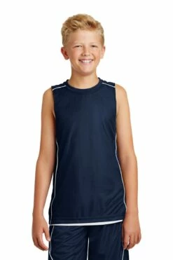 Youth Unisex PosiCharge Mesh Reversible Sleeveless Tee 18 Youth Unisex PosiCharge Mesh Reversible Sleeveless Tee -Jiffyshirts Store ed2e0d03b2ab32