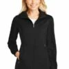 Ladies Active Hooded Soft Shell Jacket