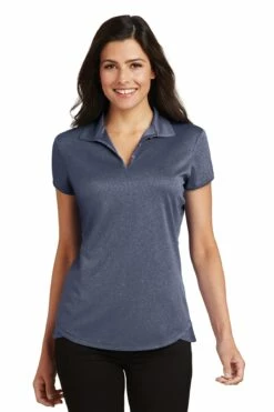 Ladies Trace Heather Polo -Jiffyshirts Store ee4bb7f81bcbec
