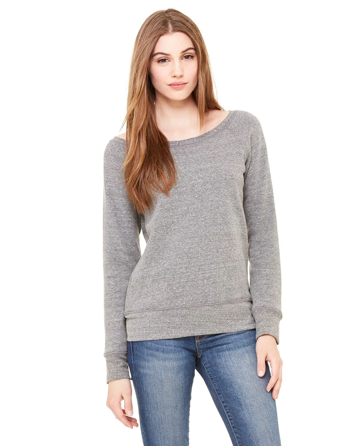 Ladies' Sponge Fleece Wide Neck Sweatshirt 14 Ladies' Sponge Fleece Wide Neck Sweatshirt - Image 12